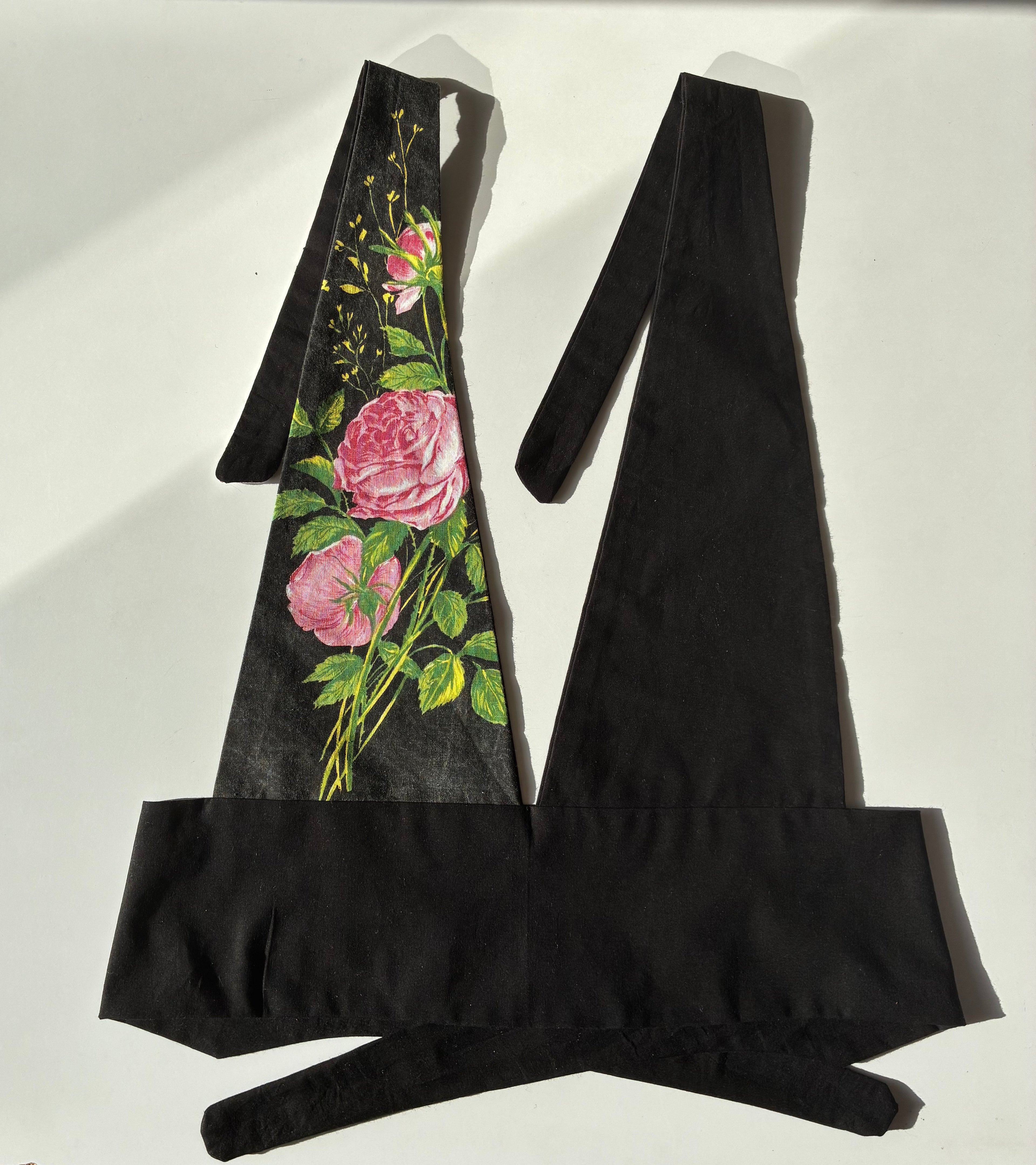Haut fleurs roses taille S