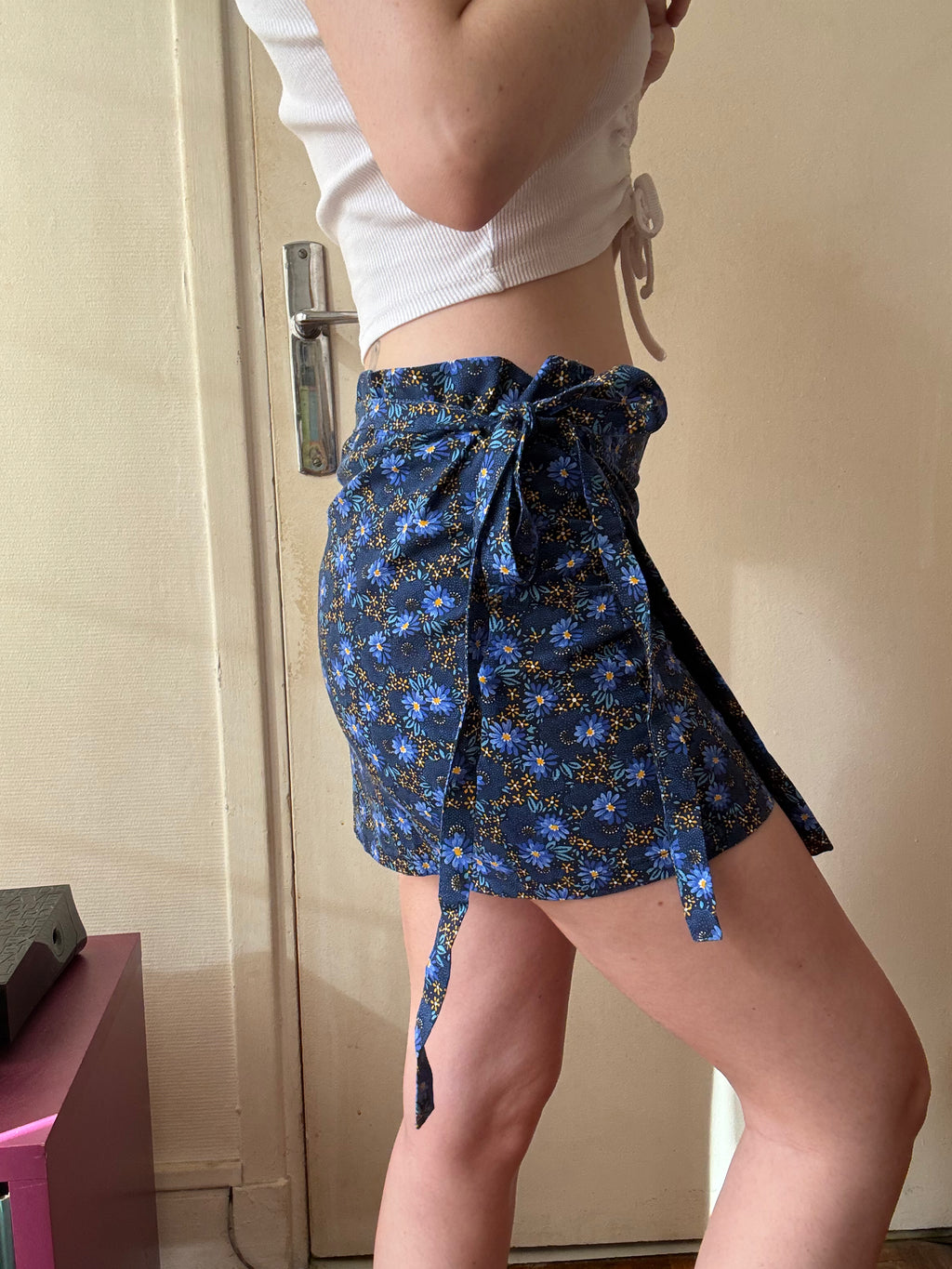 Mini-jupe portefeuille taille  XS-S-M