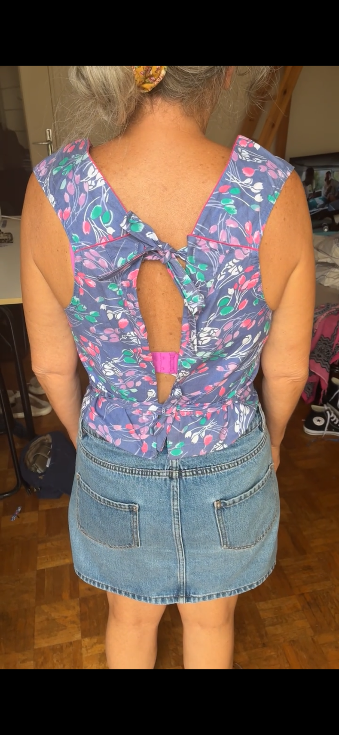 Haut sans manche Violette taille M